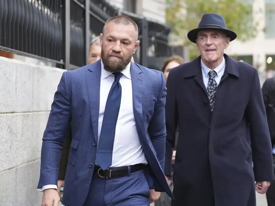 Conor McGregor walking to the court
