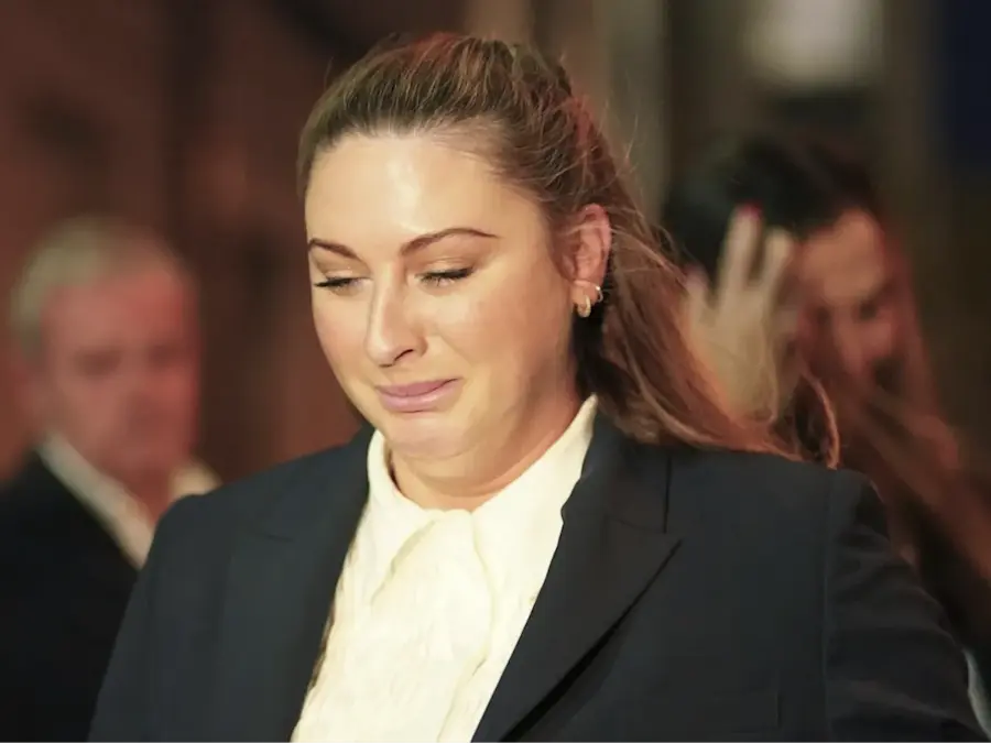 Nakita Hand crying in court