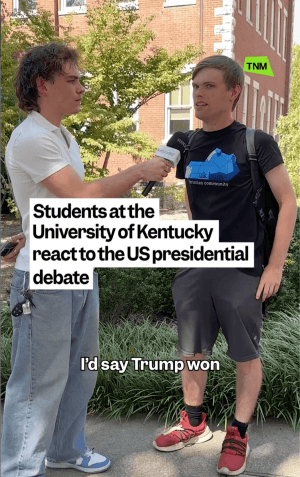 Students at University of Kentucky react to US Presidential Debate - Home - Video